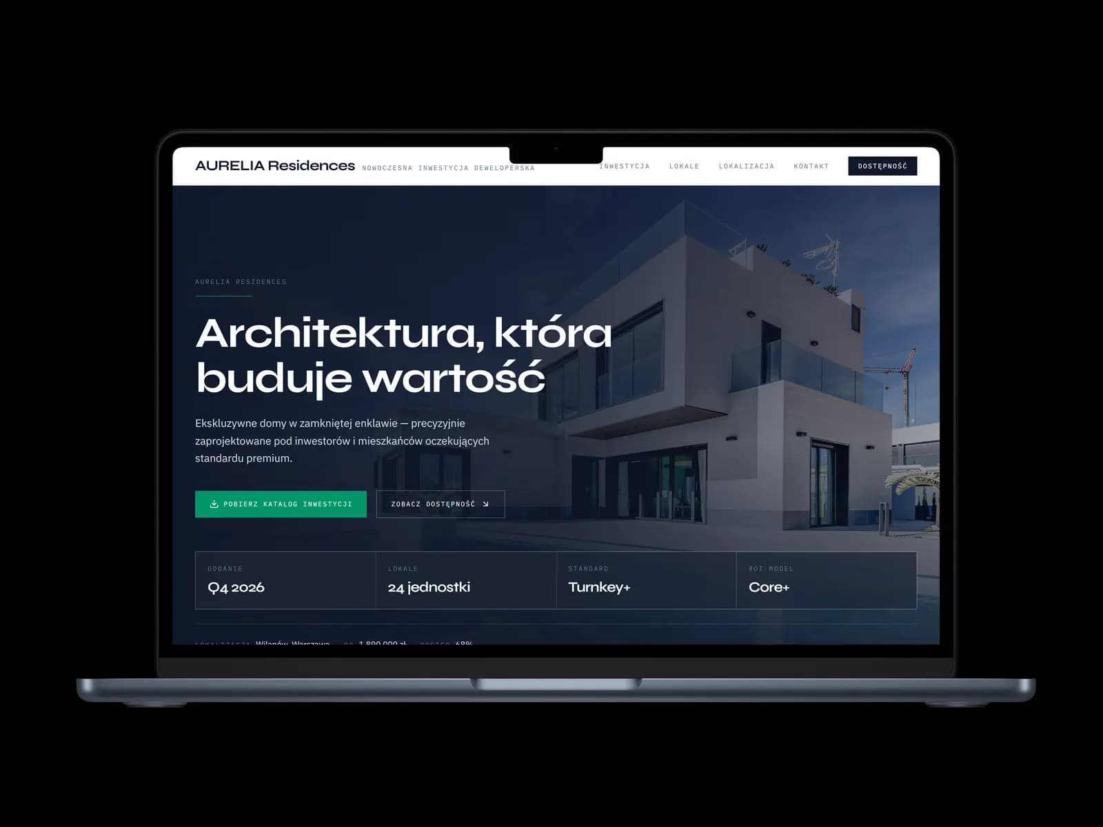 Podgląd szablonu Agencja nieruchomości