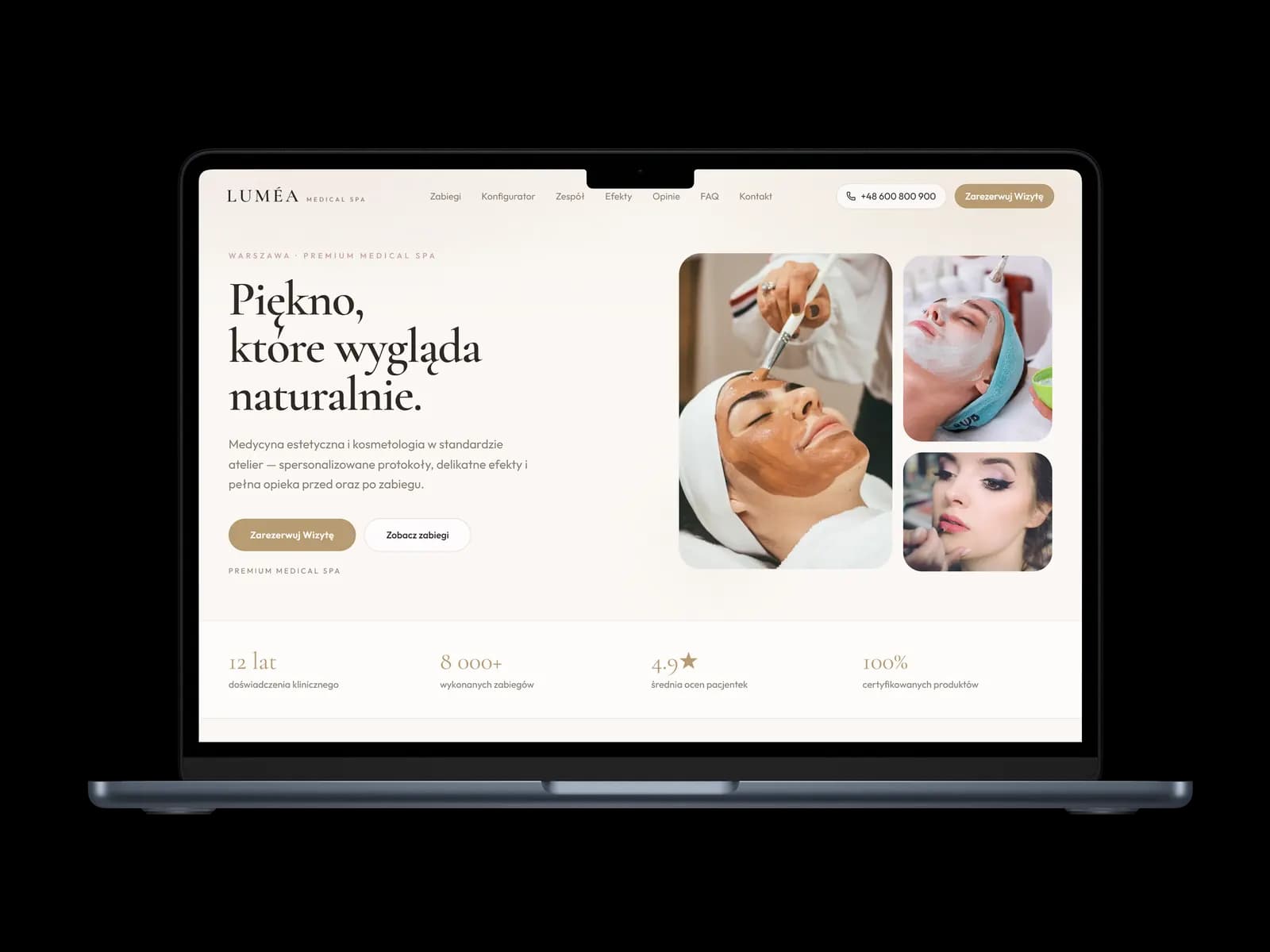 Podgląd szablonu Premium Medical Spa